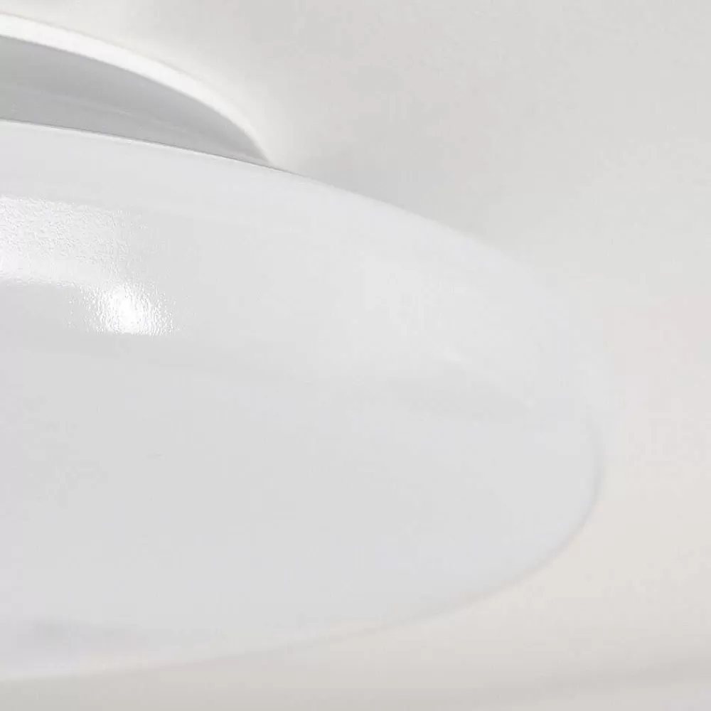 Idual Plafonnier Chloe Led Argente, Blanc, 1 Lumiere, Telecommandes, Changeur De Couleurs