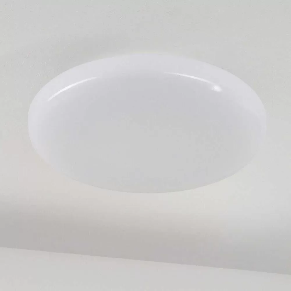Idual Plafonnier Chloe Led Argente, Blanc, 1 Lumiere, Telecommandes, Changeur De Couleurs