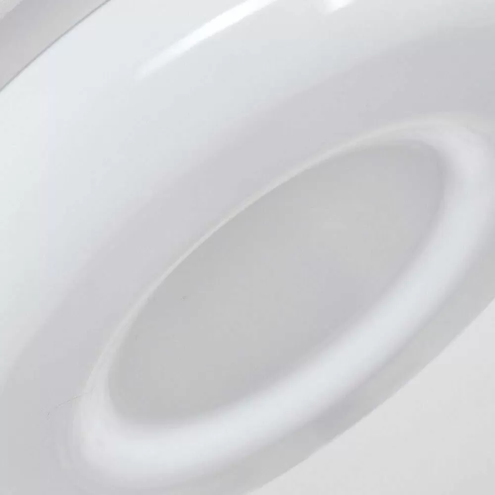 Idual Plafonnier Daphnis Led Argente, Blanc, 1 Lumiere, Telecommandes, Changeur De Couleurs