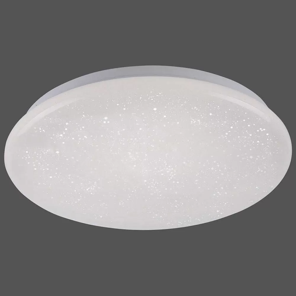 Luminaires Leuchten Direkt Plafonnier Leuchten Direkt Skyler Led Blanc, 1 Lumiere, Detecteur De Mouvement