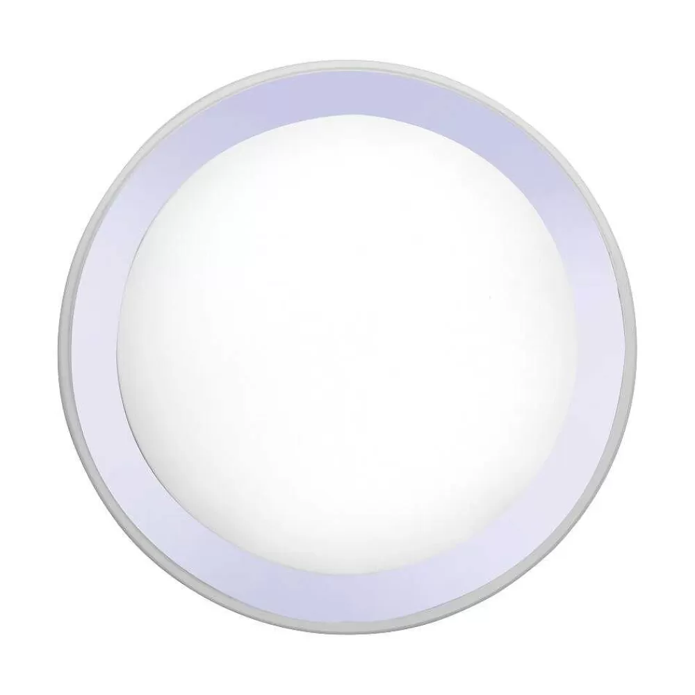 Luminaires Leuchten Direkt Plafonnier Leuchten-Direkt Medion-Lars Led Chrome, 1 Lumiere, Changeur De Couleurs