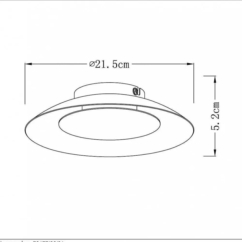 Luminaires Lucide Plafonnier Lucide Foskal Led Blanc, 1 Lumiere