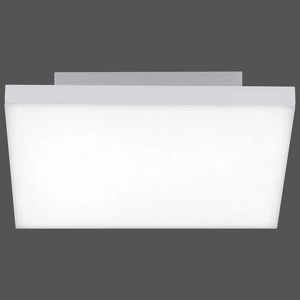 Paul Neuhaus Q-Serie Plafonnier Paul Neuhaus Q-Flag Led Blanc, 1 Lumiere, Telecommandes, Changeur De Couleurs