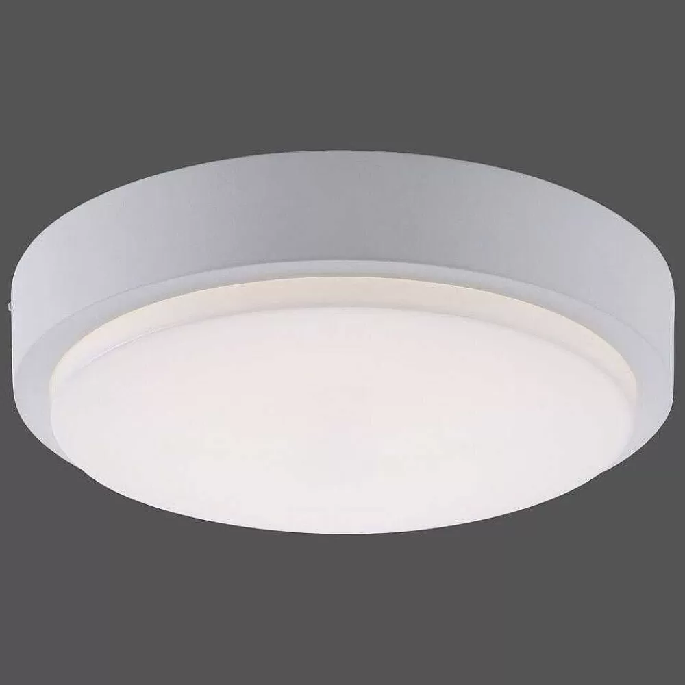 Paul Neuhaus Q-Serie Plafonnier Paul Neuhaus Q-Lenny Led Blanc, 1 Lumiere, Telecommandes, Changeur De Couleurs