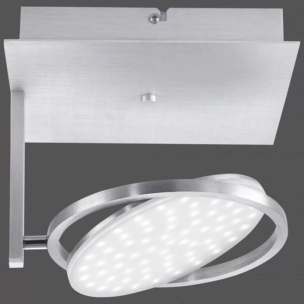 Paul Neuhaus Q-Serie Plafonnier Paul Neuhaus Q-Orbit Led Aluminium, 1 Lumiere, Telecommandes