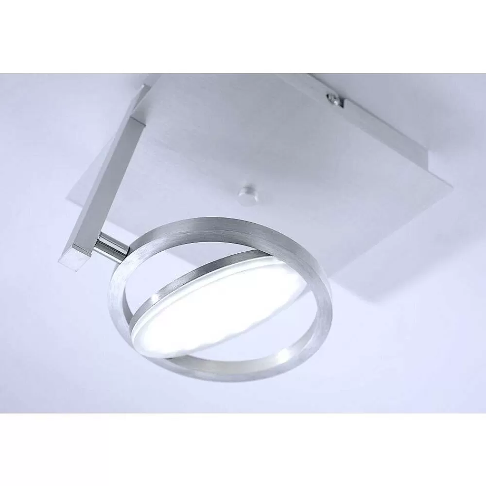 Paul Neuhaus Q-Serie Plafonnier Paul Neuhaus Q-Orbit Led Aluminium, 1 Lumiere, Telecommandes