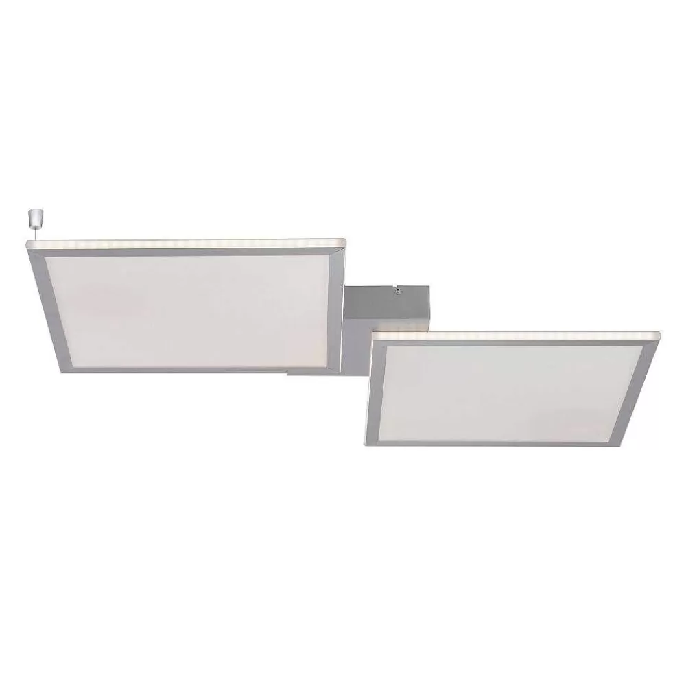 Paul Neuhaus Q-Serie Plafonnier Paul Neuhaus Q-Rosa Led Blanc, 2 Lumieres, Telecommandes