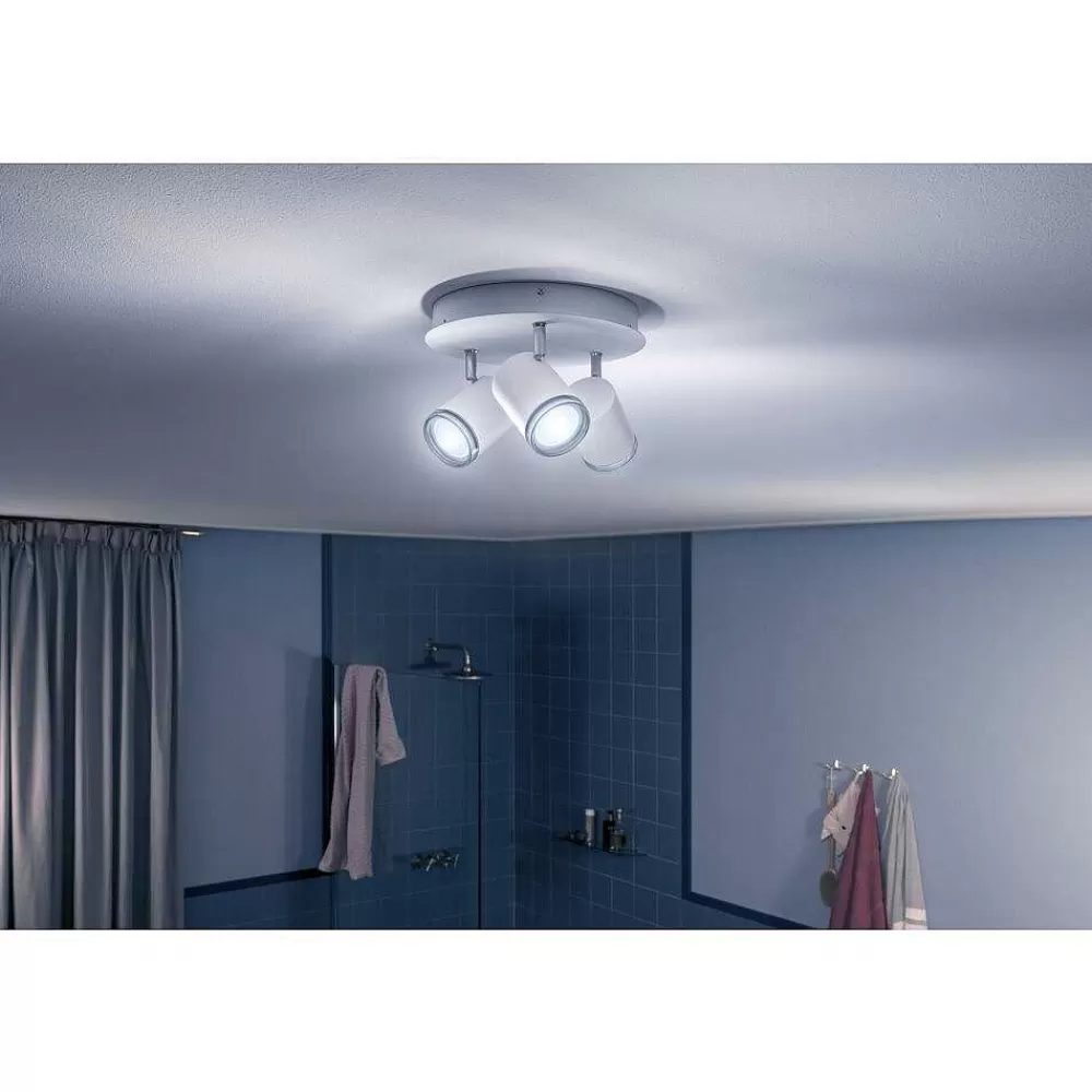 Luminaires Philips Plafonnier Philips Hue Adore Led Blanc, 3 Lumieres, Telecommandes