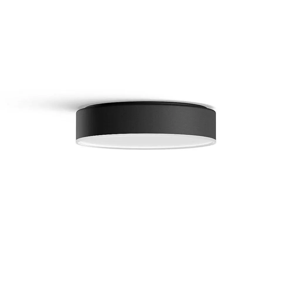 Luminaires Philips Plafonnier Philips Hue Enrave Led Noir, 1 Lumiere, Telecommandes