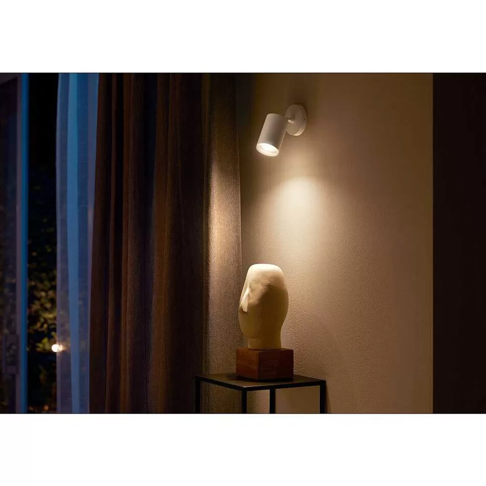 Luminaires Philips Plafonnier Philips Hue Fugato Led Blanc, 1 Lumiere, Changeur De Couleurs