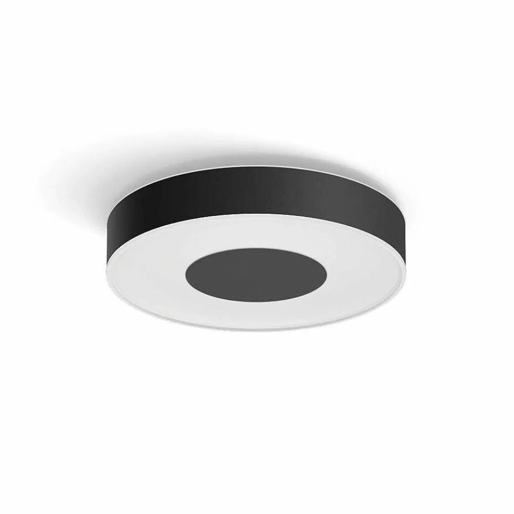 Luminaires Philips Plafonnier Philips Hue Infuse Led Noir, 1 Lumiere, Changeur De Couleurs