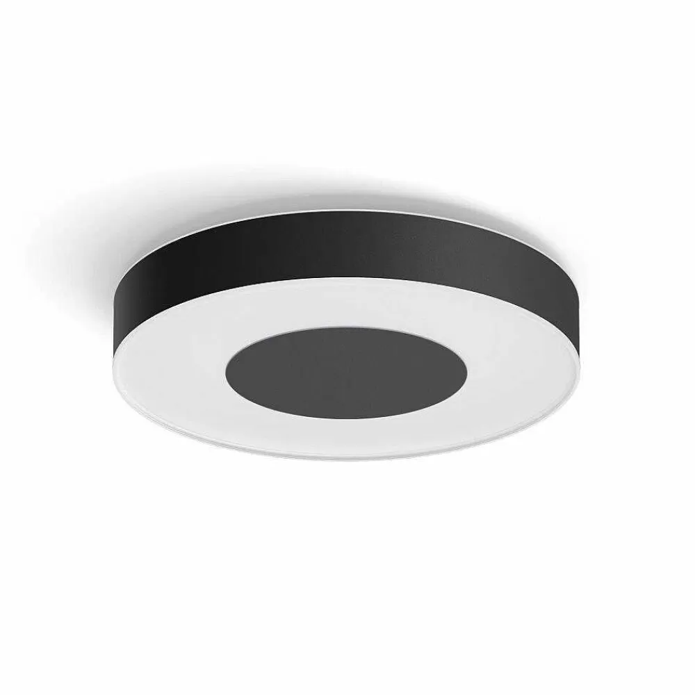 Luminaires Philips Plafonnier Philips Hue Infuse Led Noir, 1 Lumiere, Changeur De Couleurs