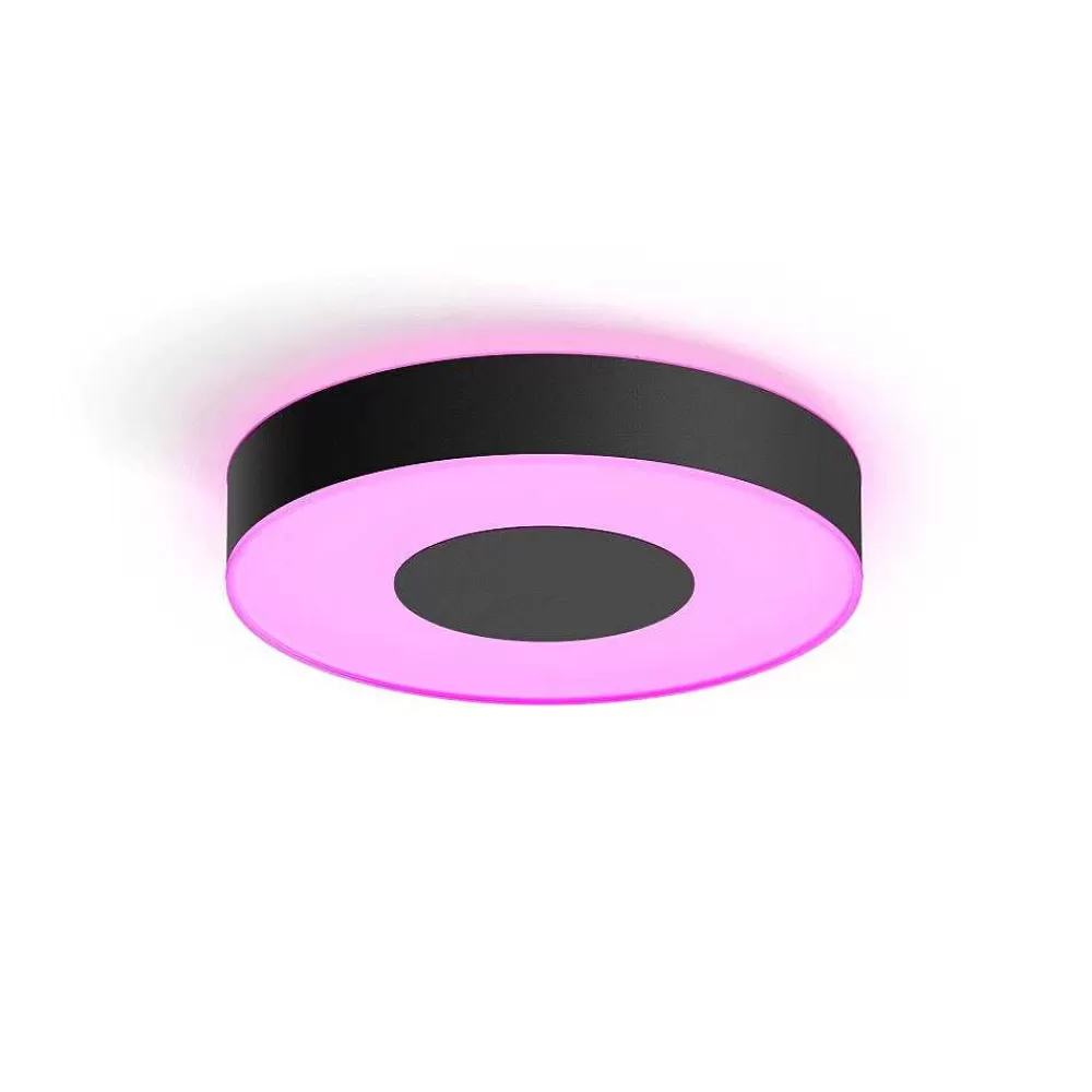 Luminaires Philips Plafonnier Philips Hue Infuse Led Noir, 1 Lumiere, Changeur De Couleurs