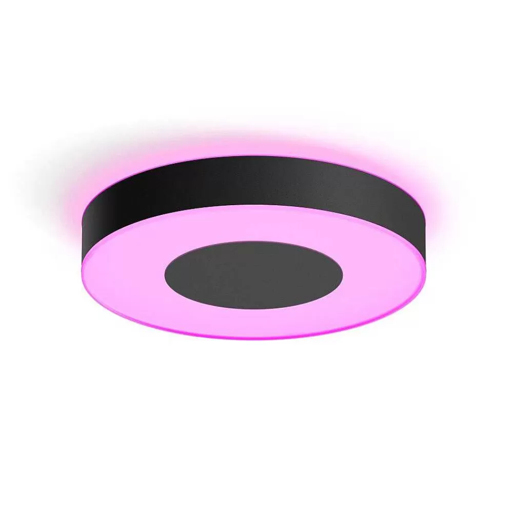 Luminaires Philips Plafonnier Philips Hue Infuse Led Noir, 1 Lumiere, Changeur De Couleurs