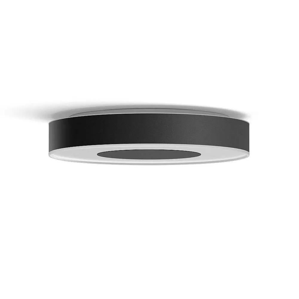 Luminaires Philips Plafonnier Philips Hue Infuse Led Noir, 1 Lumiere, Changeur De Couleurs