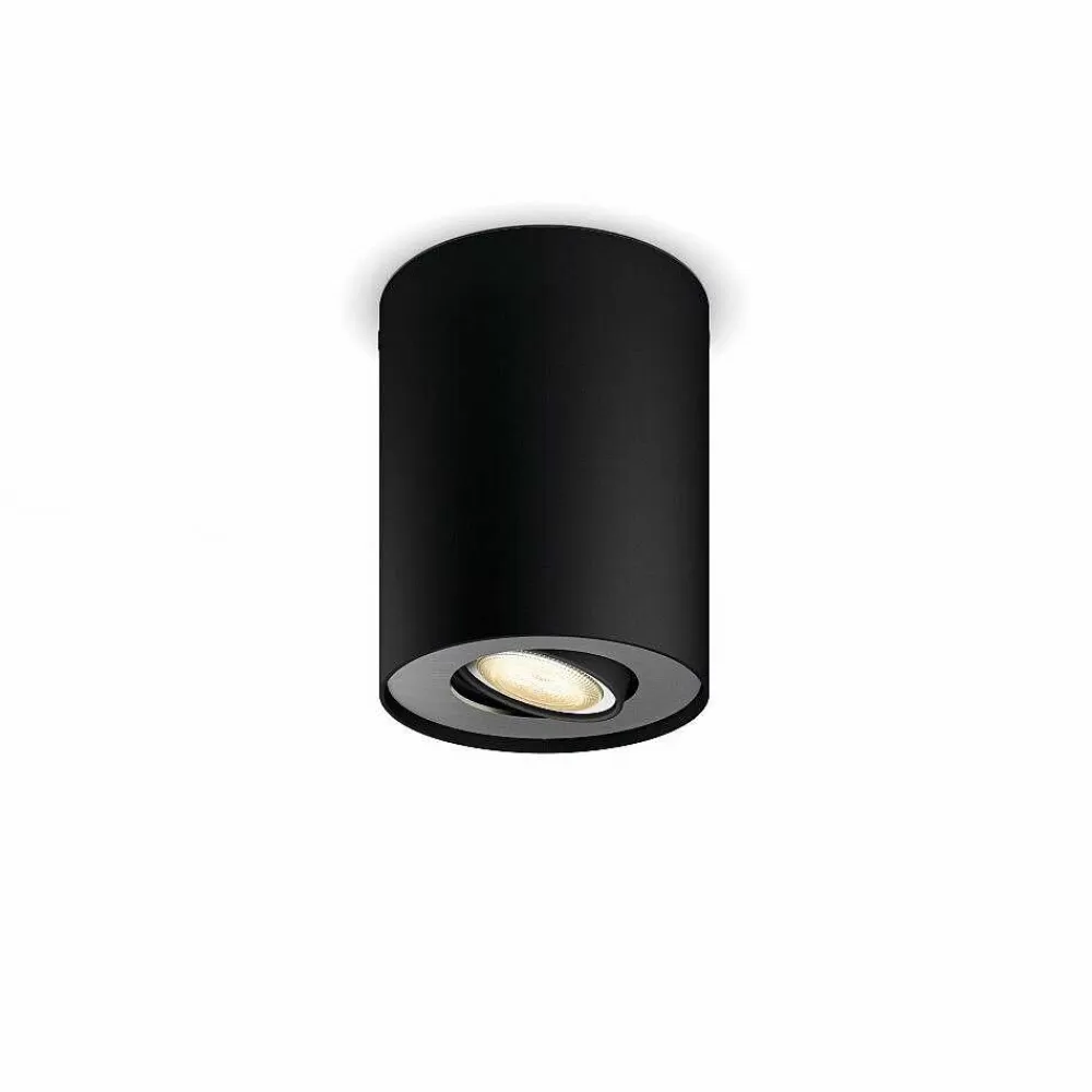 Luminaires Philips Plafonnier Philips Hue Pillar Led Noir, 1 Lumiere