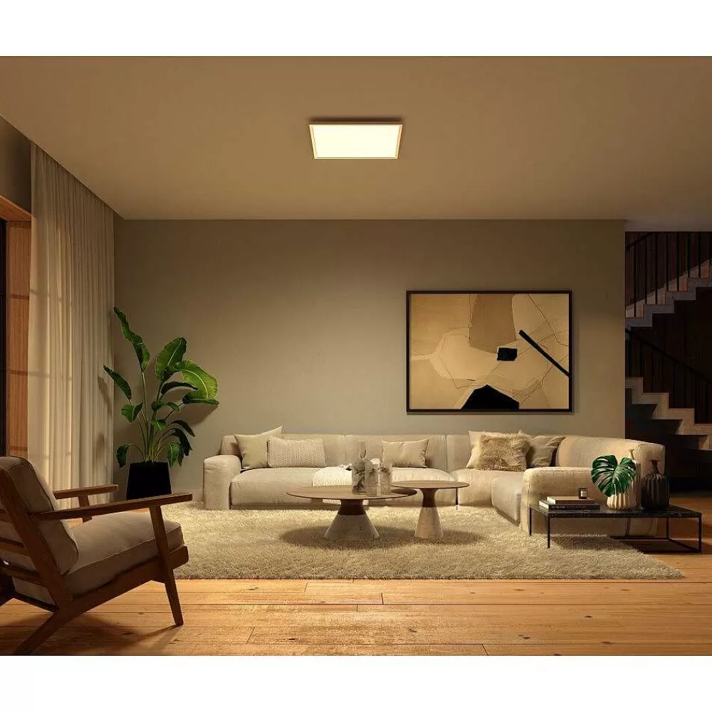 Luminaires Philips Plafonnier Philips Hue Surimu Led Blanc, 1 Lumiere, Changeur De Couleurs