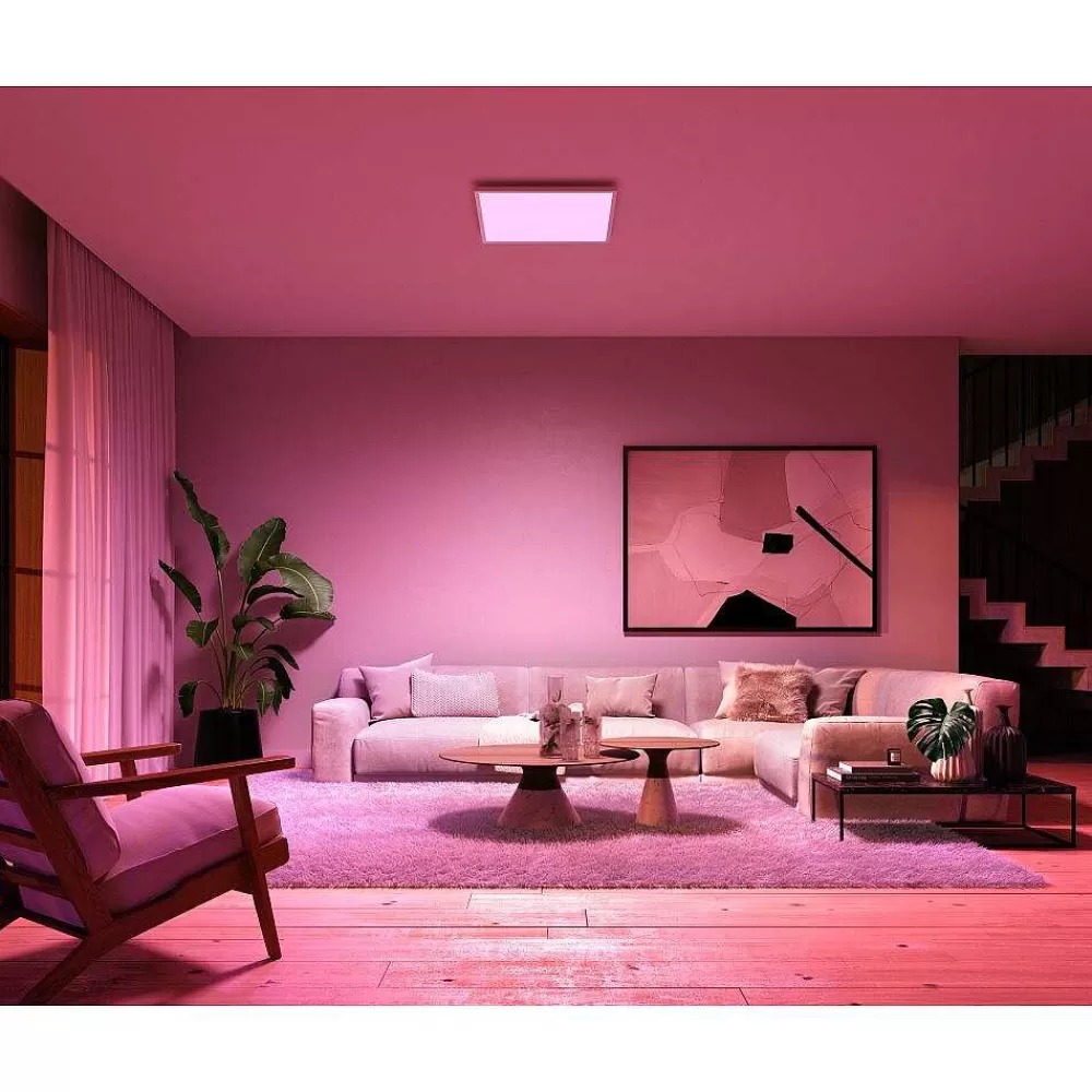 Luminaires Philips Plafonnier Philips Hue Surimu Led Blanc, 1 Lumiere, Changeur De Couleurs