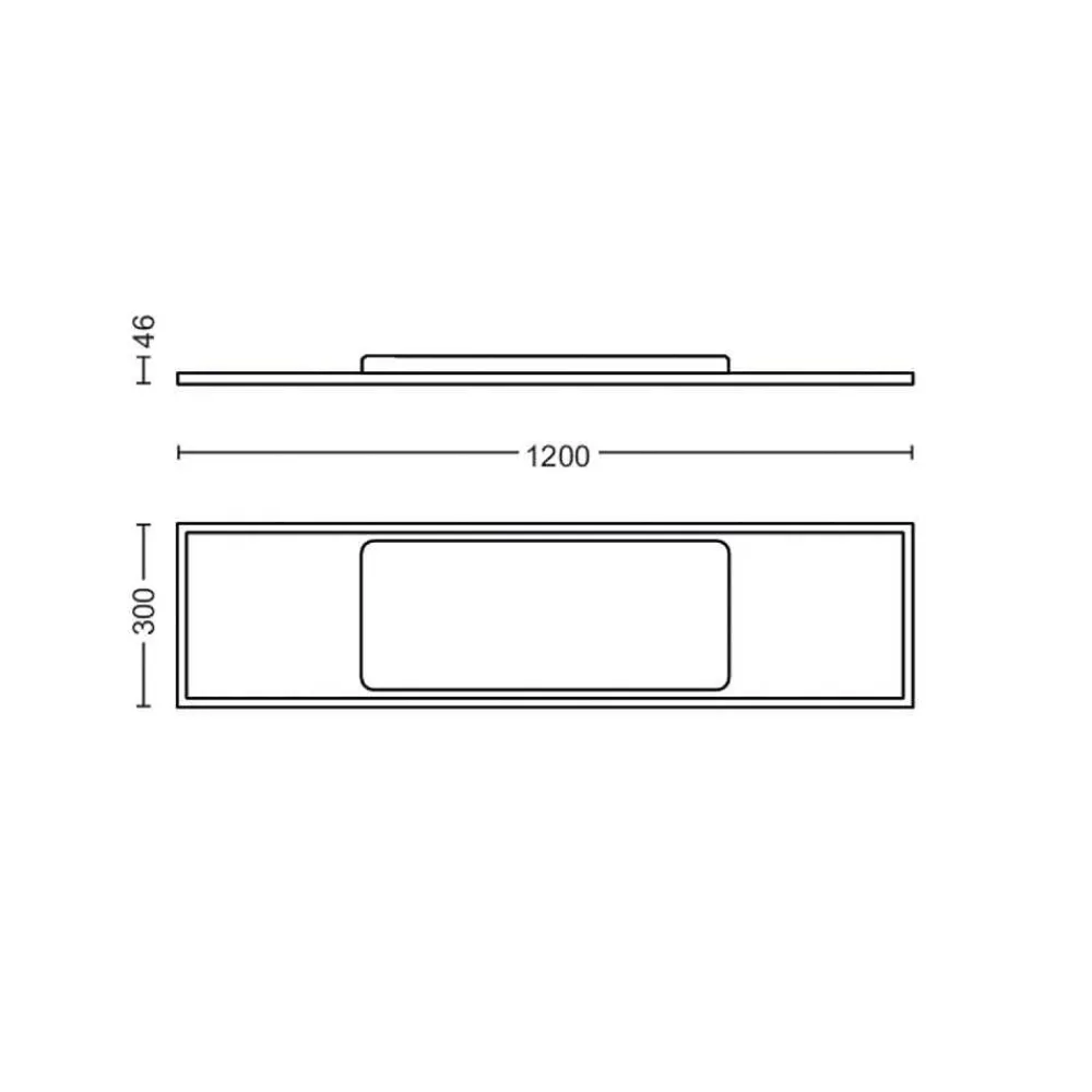 Luminaires Philips Plafonnier Philips Hue White Ambiance Aurelle Led Blanc, 1 Lumiere