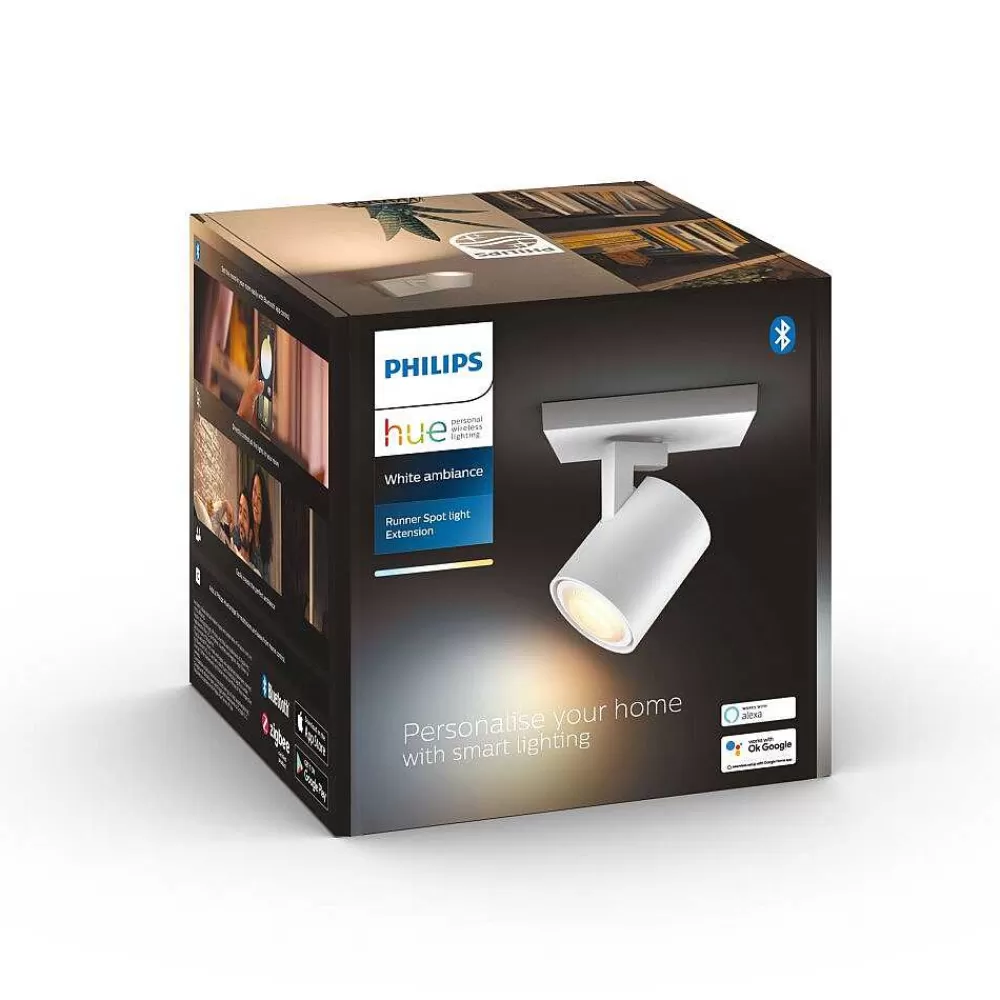 Luminaires Philips Plafonnier Philips Hue White Ambiance Runner Led Blanc, 1 Lumiere