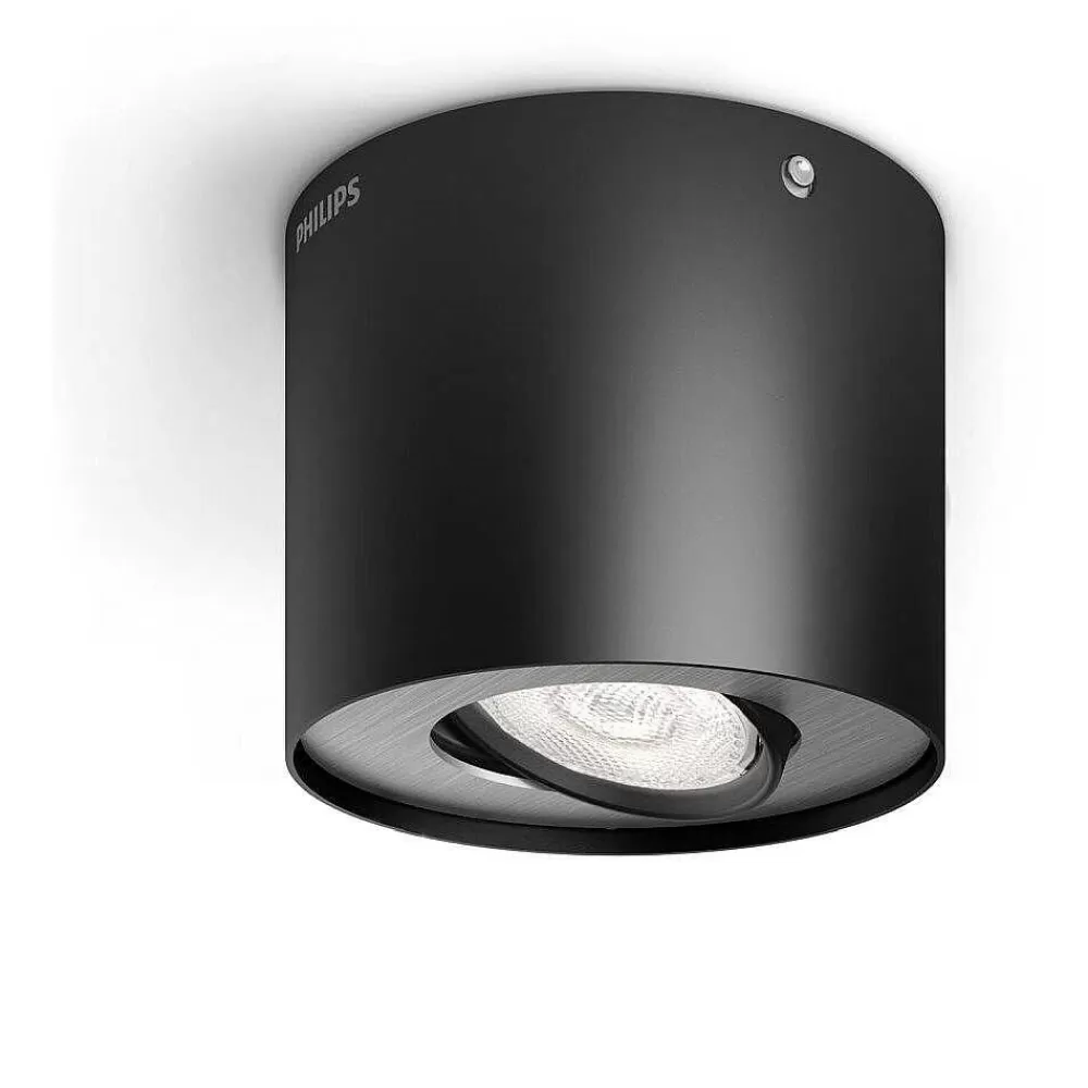 Luminaires Philips Plafonnier Philips Phase Led Noir, 1 Lumiere