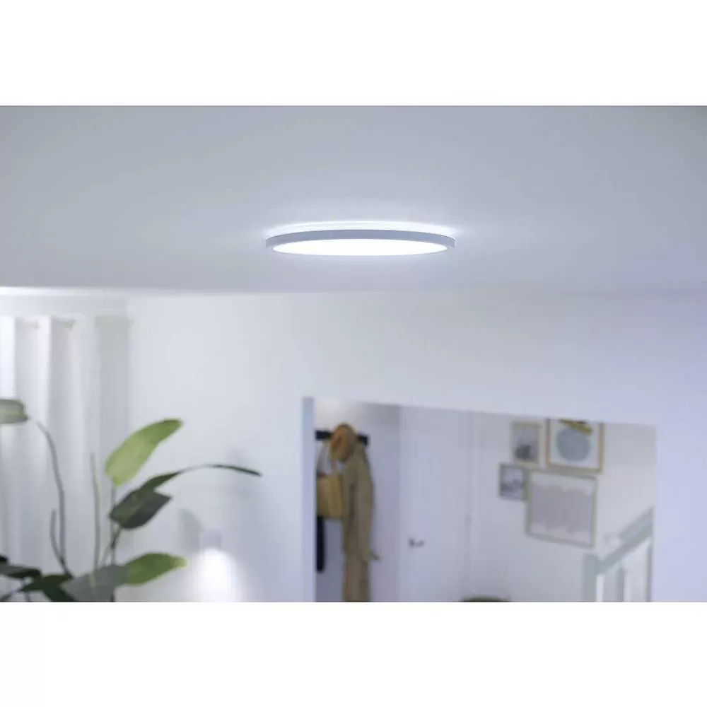 Luminaires Philips Plafonnier Philips Wiz Super Slim Led Blanc, 1 Lumiere