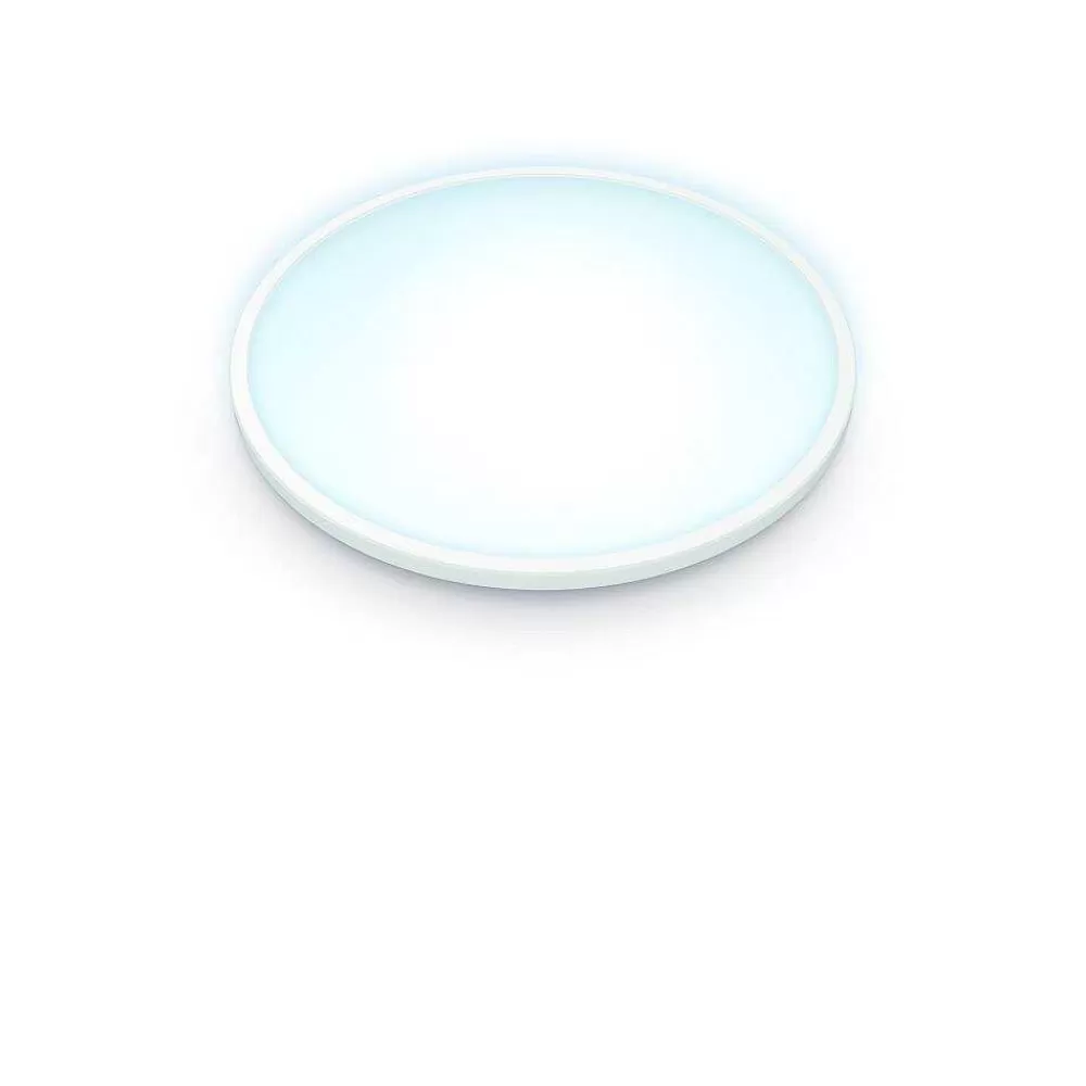 Luminaires Philips Plafonnier Philips Wiz Super Slim Led Blanc, 1 Lumiere