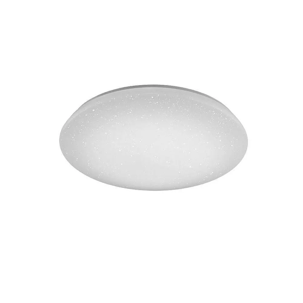 Luminaires Trio Plafonnier Trio Leuchten Wiz Charly Led Blanc, 1 Lumiere, Telecommandes, Changeur De Couleurs