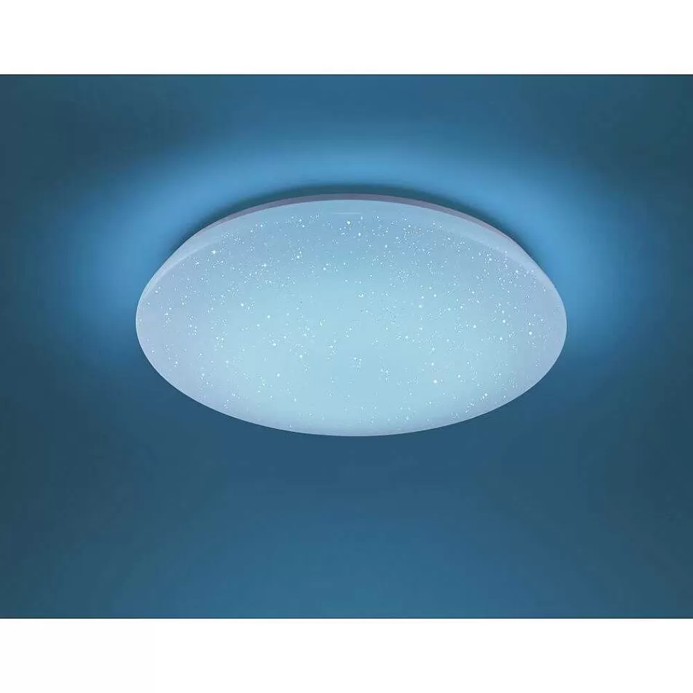Luminaires Trio Plafonnier Trio Leuchten Wiz Charly Led Blanc, 1 Lumiere, Telecommandes, Changeur De Couleurs