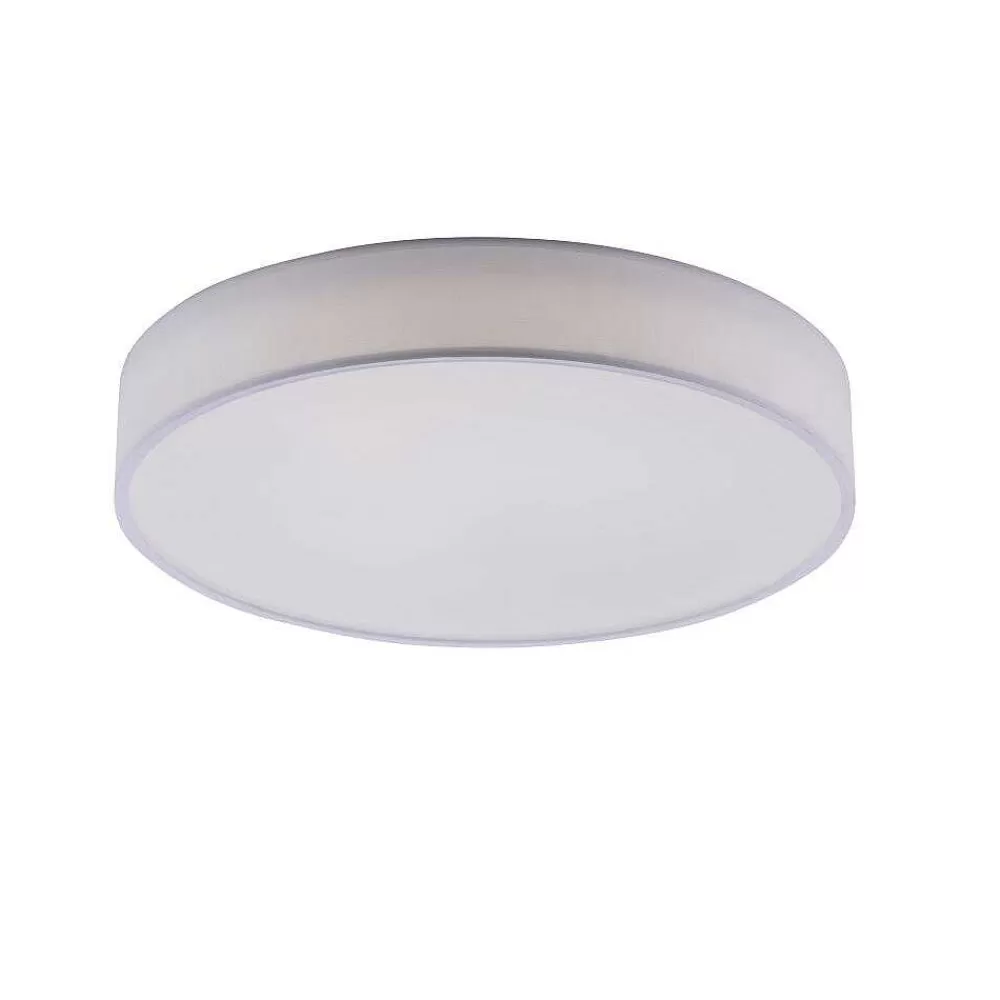 Luminaires Trio Plafonnier Trio Leuchten Wiz Diamo Led Blanc, 1 Lumiere, Telecommandes, Changeur De Couleurs