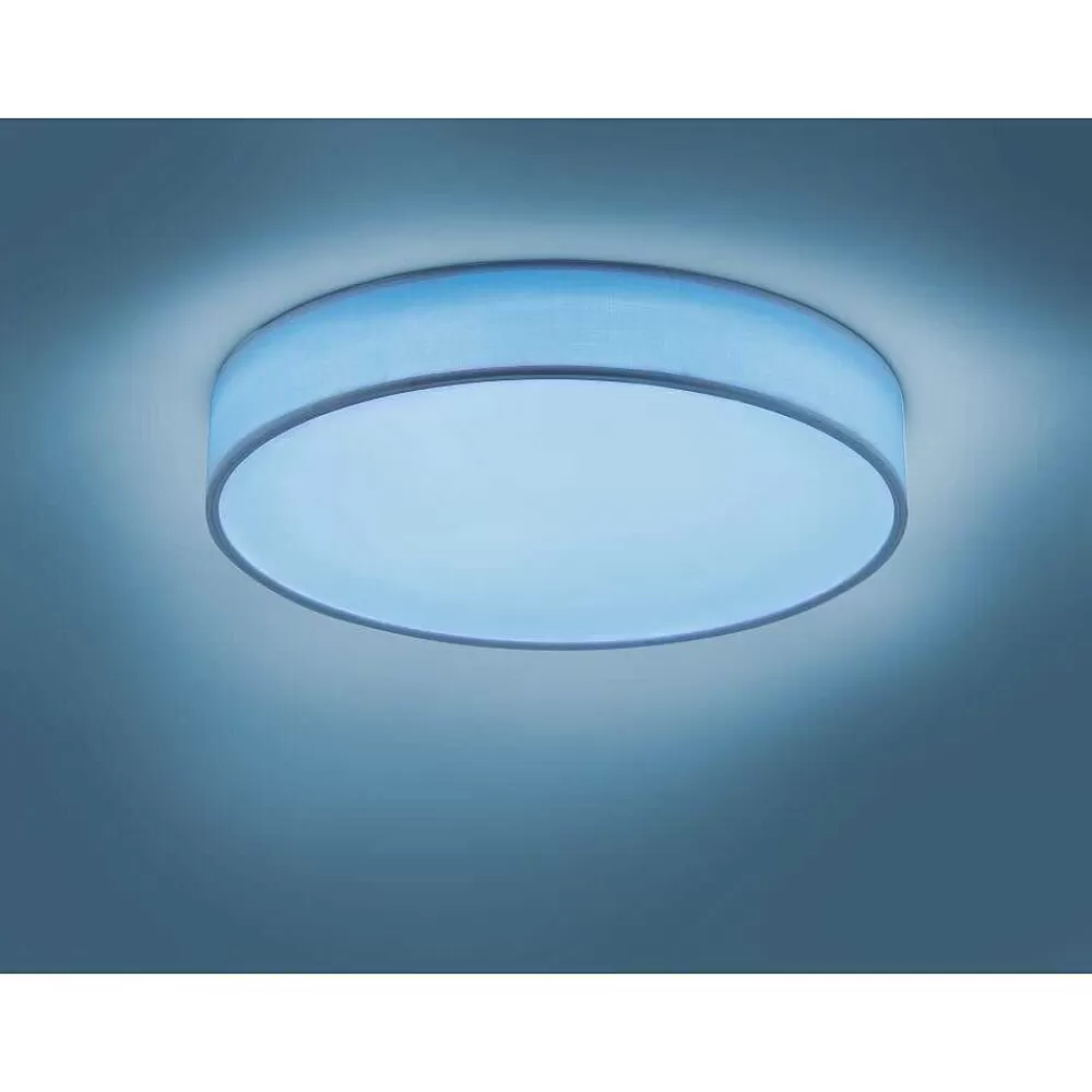 Luminaires Trio Plafonnier Trio Leuchten Wiz Diamo Led Blanc, 1 Lumiere, Telecommandes, Changeur De Couleurs