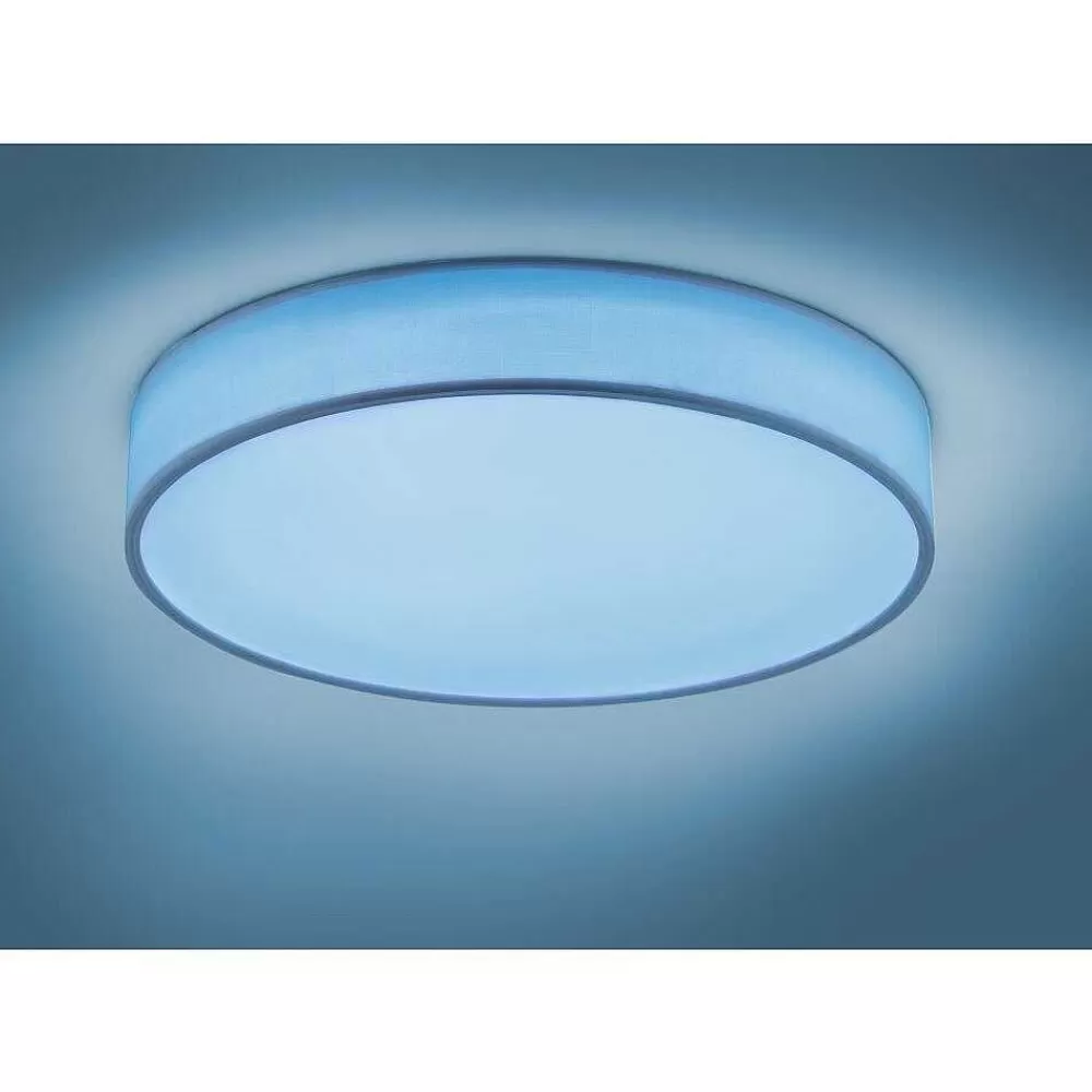 Luminaires Trio Plafonnier Trio Leuchten Wiz Diamo Led Blanc, 1 Lumiere, Telecommandes, Changeur De Couleurs