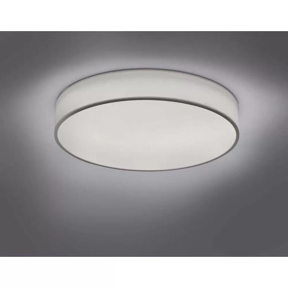 Luminaires Trio Plafonnier Trio Leuchten Wiz Diamo Led Blanc, 1 Lumiere, Telecommandes, Changeur De Couleurs