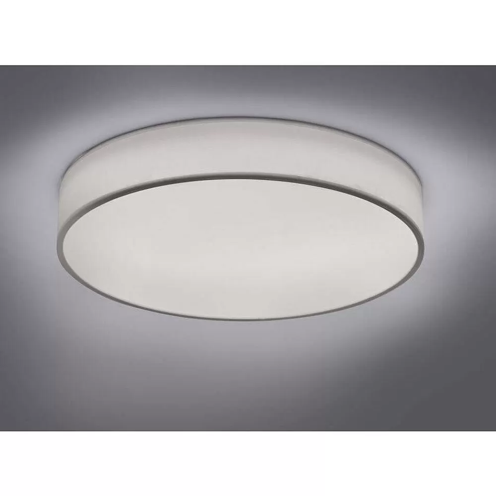 Luminaires Trio Plafonnier Trio Leuchten Wiz Diamo Led Blanc, 1 Lumiere, Telecommandes, Changeur De Couleurs