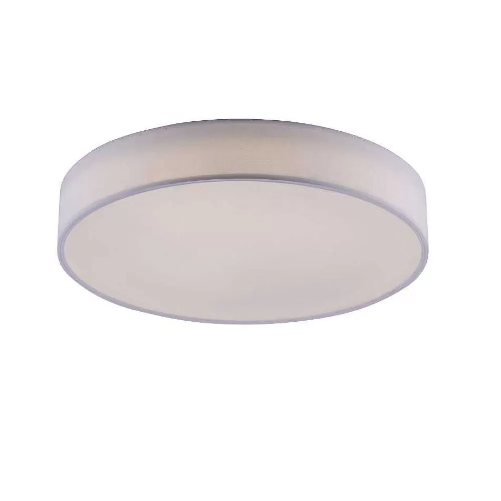 Luminaires Trio Plafonnier Trio Leuchten Wiz Diamo Led Blanc, 1 Lumiere, Telecommandes, Changeur De Couleurs