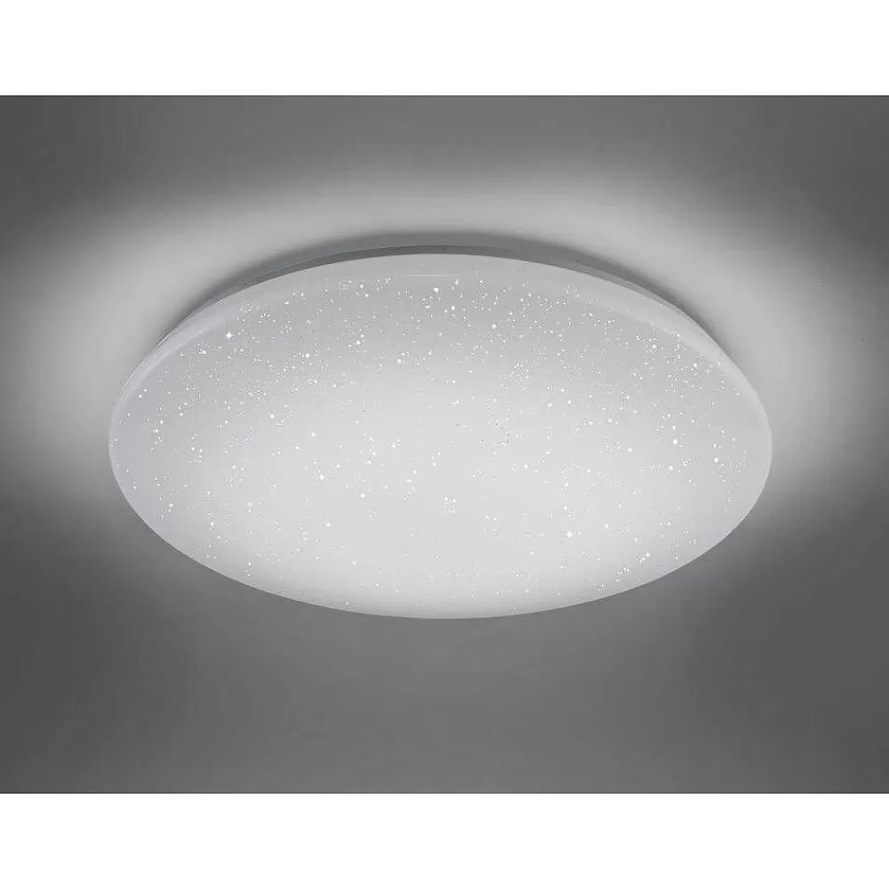 Luminaires Trio Plafonnier Trio Leuchten Wiz Nalida Led Blanc, 1 Lumiere, Telecommandes, Changeur De Couleurs