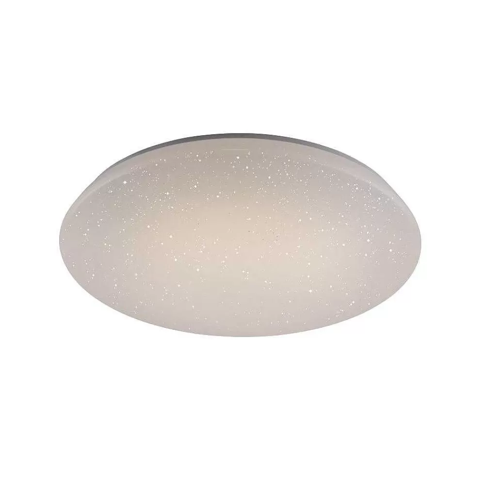 Luminaires Trio Plafonnier Trio Leuchten Wiz Nalida Led Blanc, 1 Lumiere, Telecommandes, Changeur De Couleurs