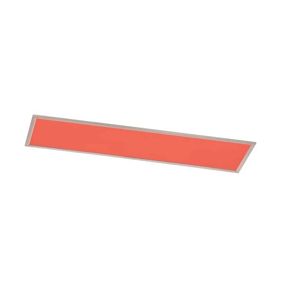 Luminaires Trio Plafonnier Trio Wiz Griffin Led Nickel Mat, 1 Lumiere, Telecommandes, Changeur De Couleurs