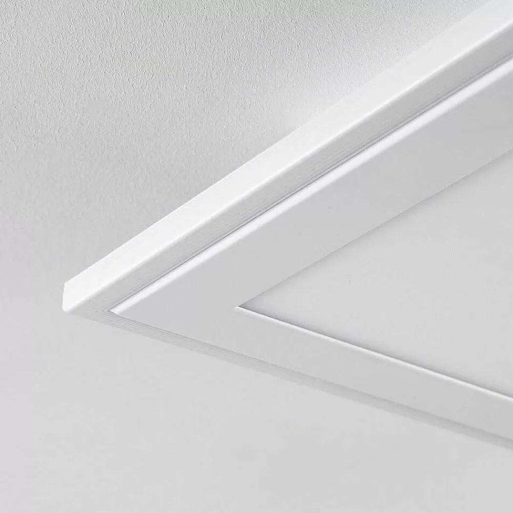 hofstein Plafonnier Voisines Led Blanc, 1 Lumiere, Telecommandes, Changeur De Couleurs