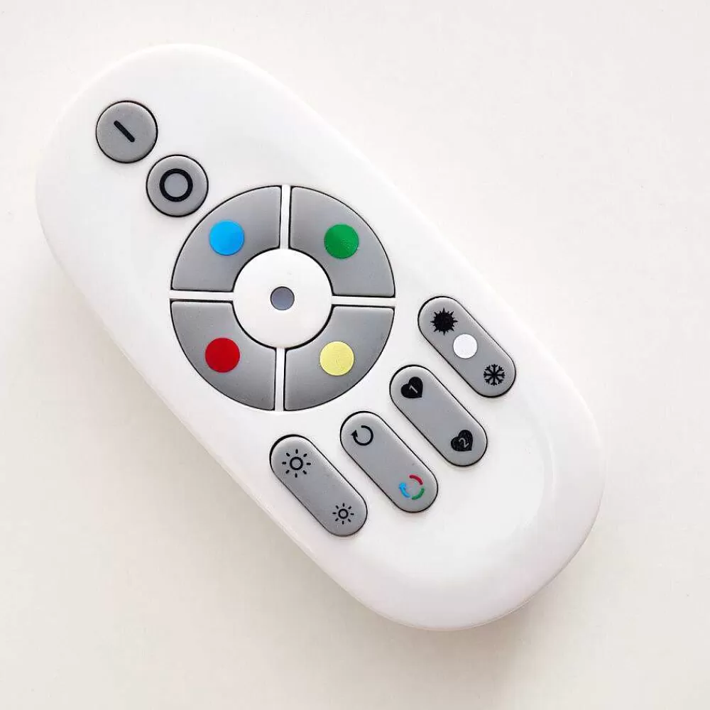 hofstein Plafonnier Voisines Led Blanc, 1 Lumiere, Telecommandes, Changeur De Couleurs