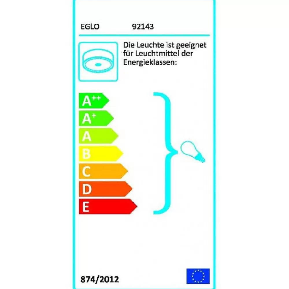Luminaires Eglo Plafonnier/Applique Murale Eglo Colti Brun, Brun Fonce, Rouille, Blanc, 2 Lumieres