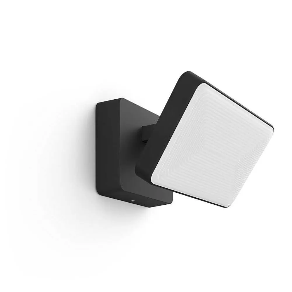 Luminaires Philips Projecteur Philips Hue Ambiance White & Color Discover Led Noir, 1 Lumiere, Changeur De Couleurs