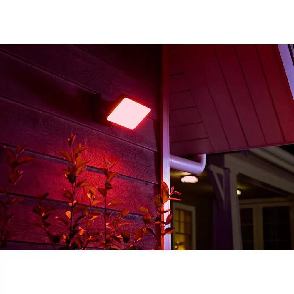 Luminaires Philips Projecteur Philips Hue Ambiance White & Color Discover Led Noir, 1 Lumiere, Changeur De Couleurs