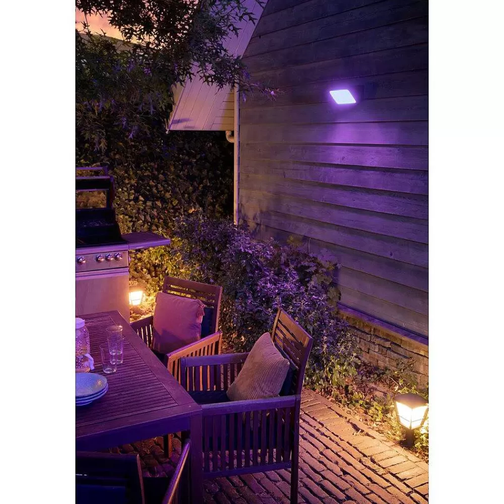Luminaires Philips Projecteur Philips Hue Ambiance White & Color Discover Led Noir, 1 Lumiere, Changeur De Couleurs