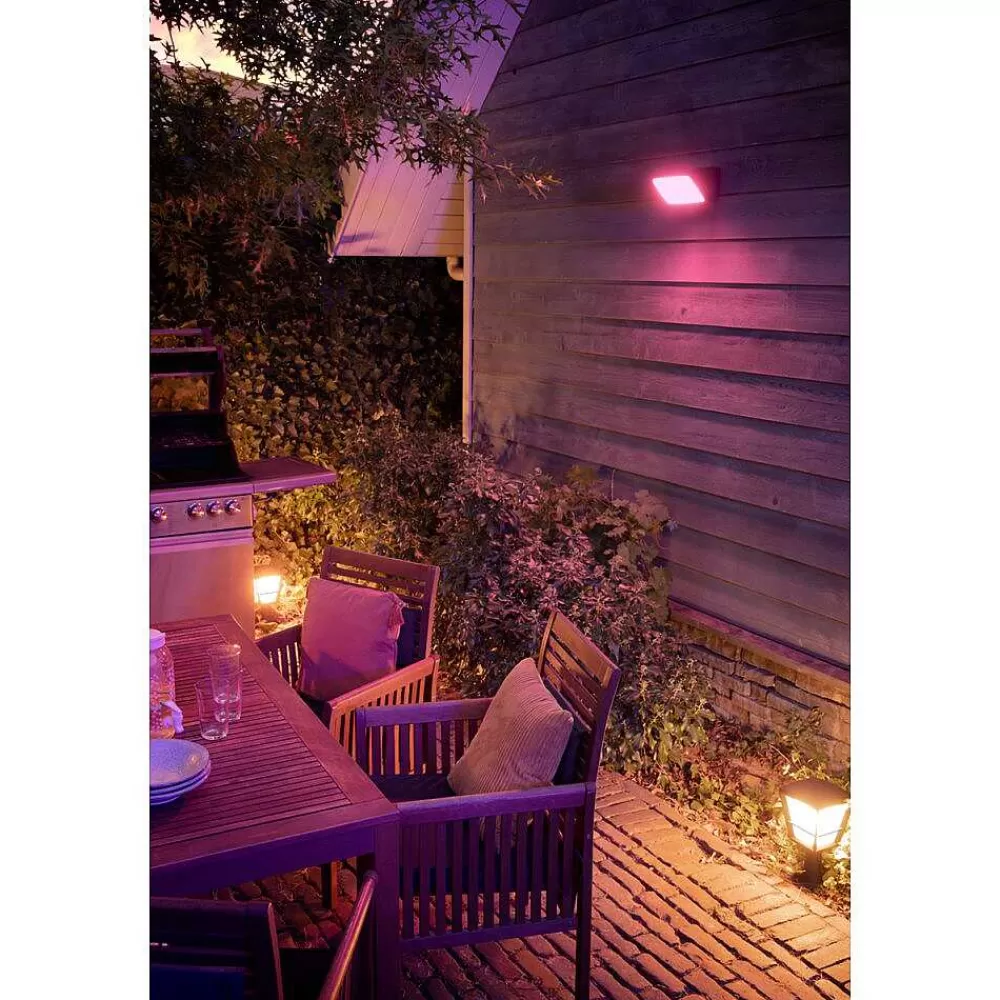 Luminaires Philips Projecteur Philips Hue Ambiance White & Color Discover Led Noir, 1 Lumiere, Changeur De Couleurs