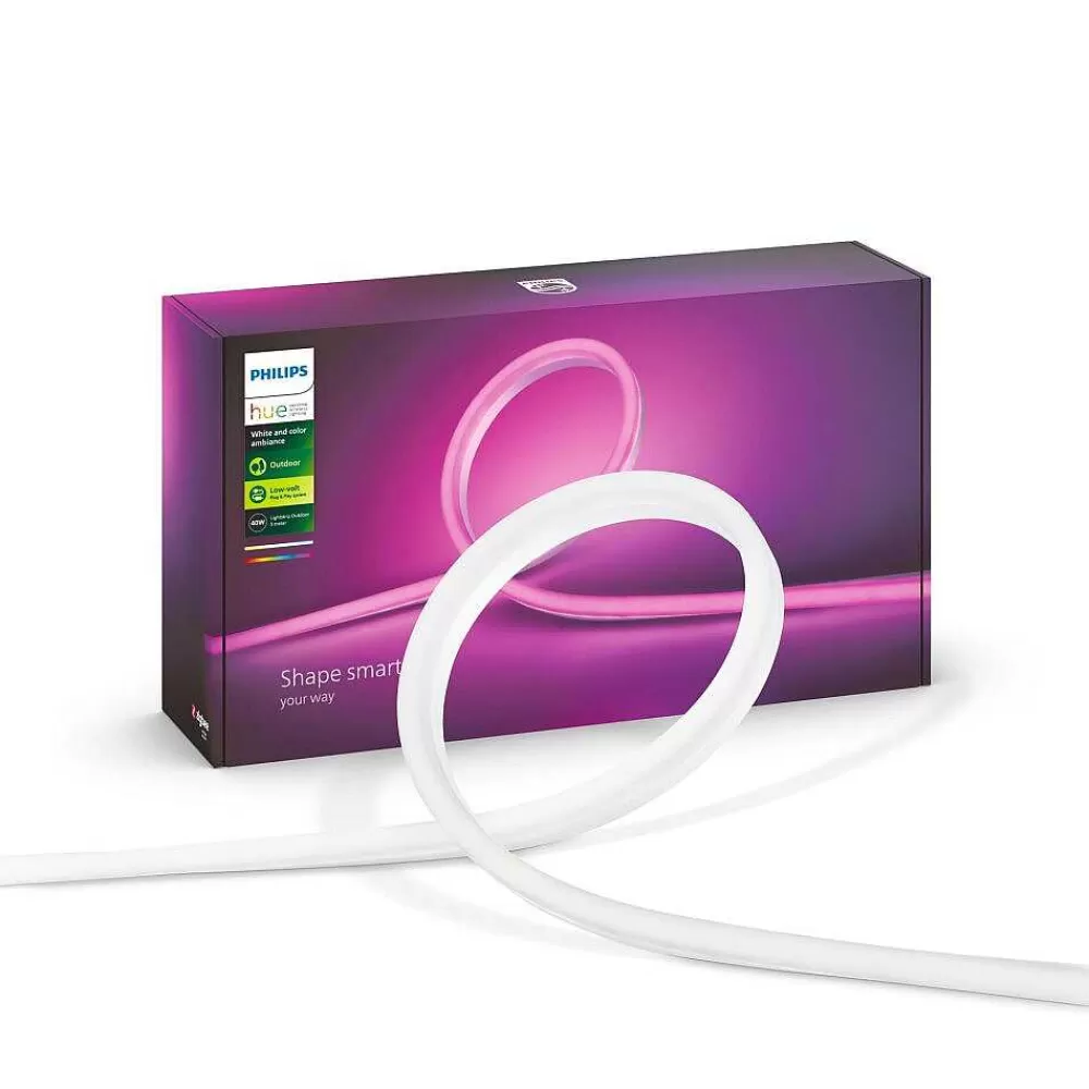 Luminaires Philips Ruban Lumineux Exterieur Philips Hue Ambiance White & Color Led Blanc, 1 Lumiere