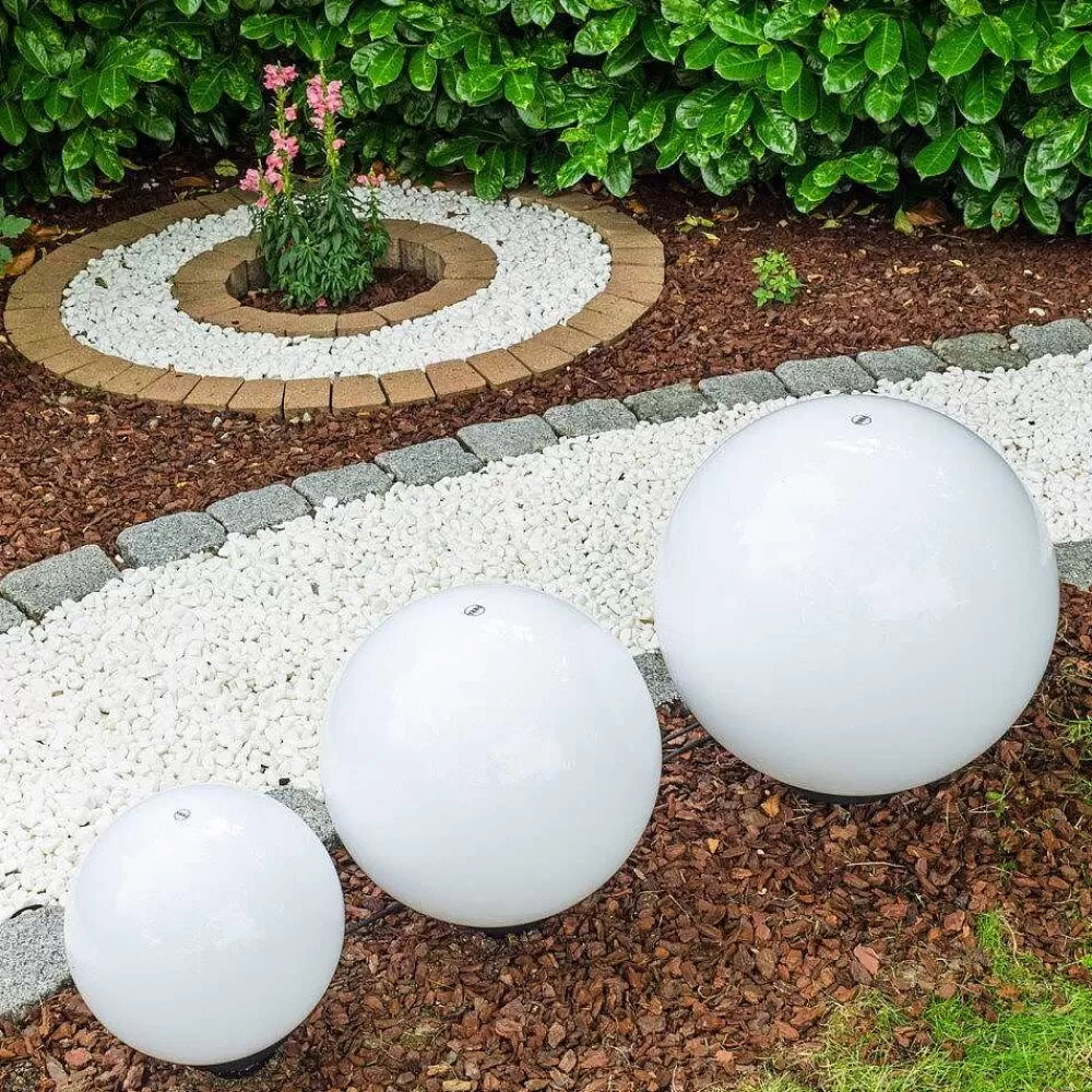 hofstein Set De Boules Lumineuses Miau Blanc, 3 Lumieres