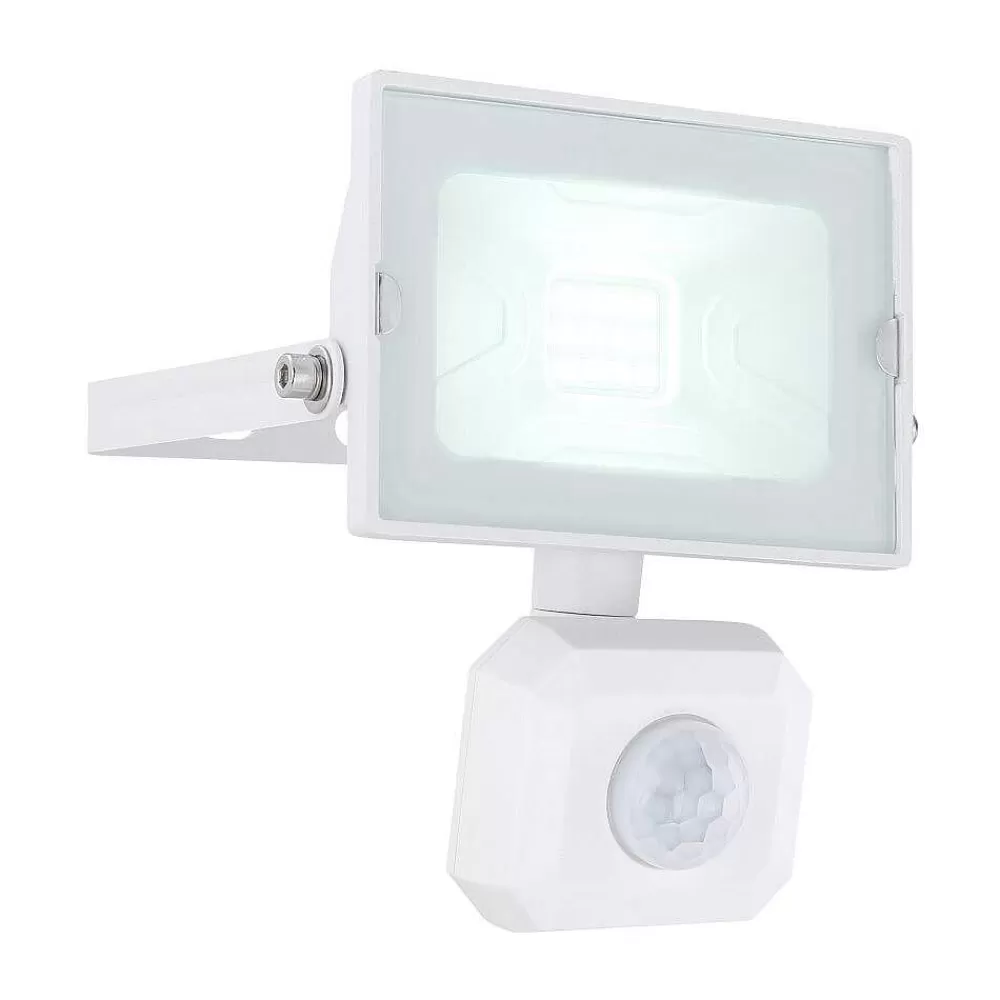Luminaires Globo Lighting Spot De Jardin Globo Helga Led Blanc, 1 Lumiere, Detecteur De Mouvement
