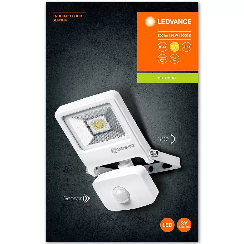 Luminaires Ledvance Spot De Jardin Ledvance Endura® Blanc, 1 Lumiere, Detecteur De Mouvement