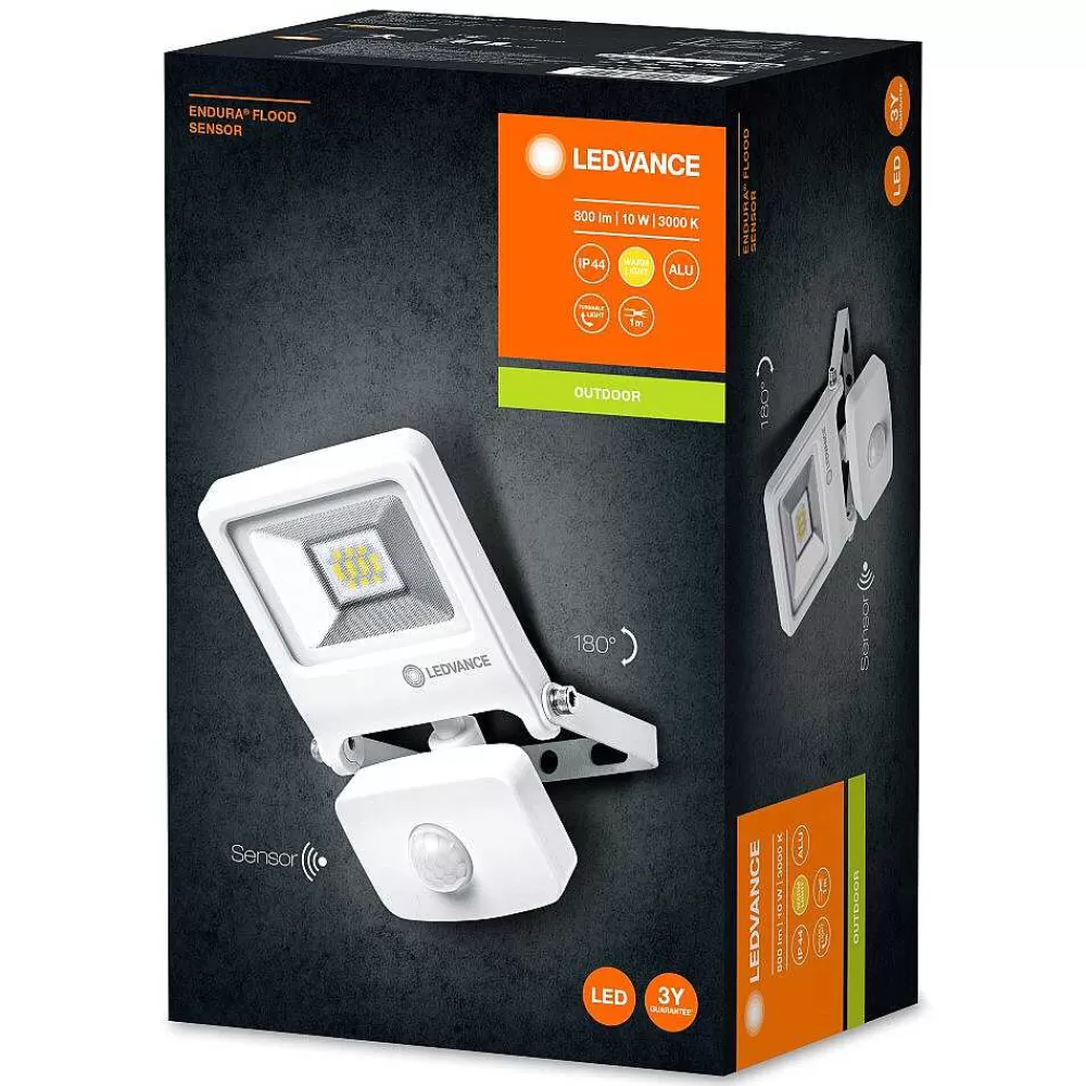 Luminaires Ledvance Spot De Jardin Ledvance Endura® Blanc, 1 Lumiere, Detecteur De Mouvement